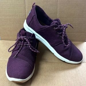 TOMS black cherry Del Ray fashion sneakers (Women's)